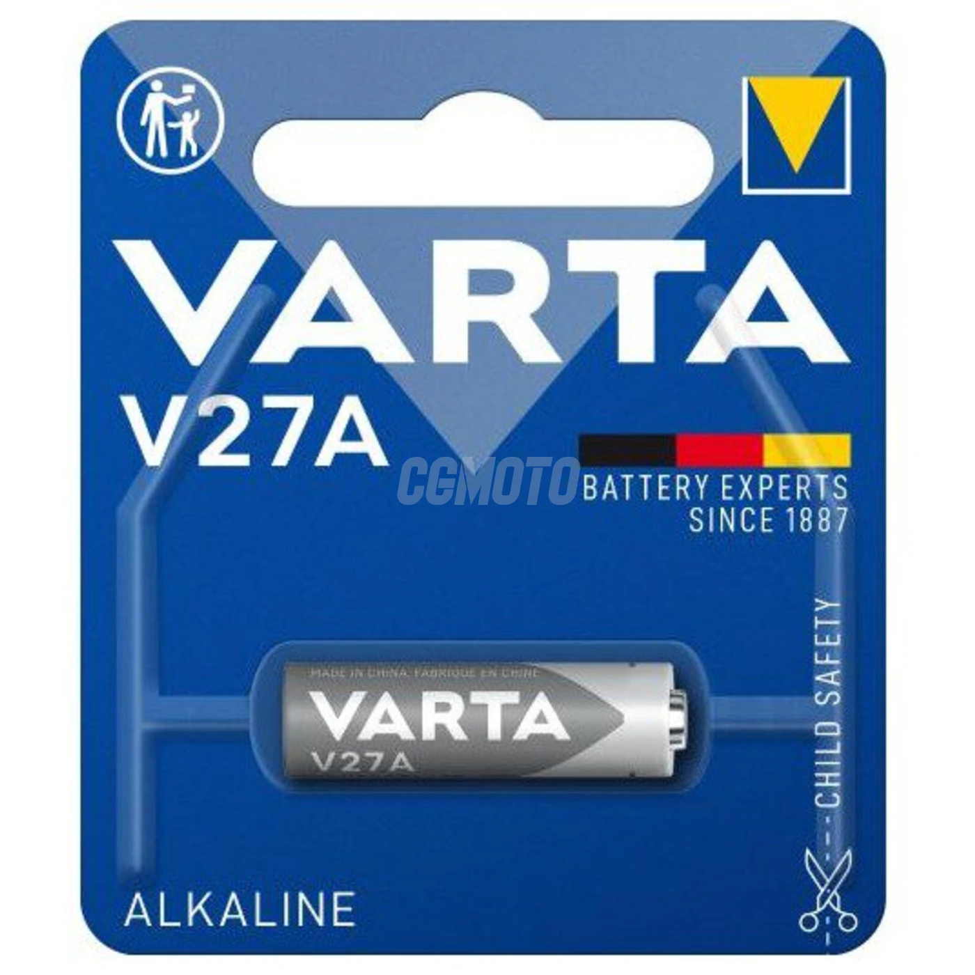 1 pile alcaline 27A 12 V 20 mAh