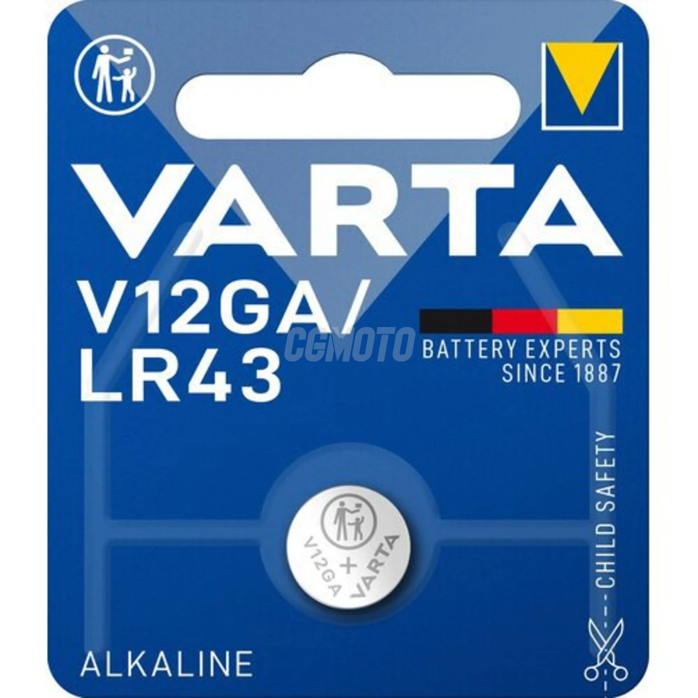 1 pile alcaline AG12 1,5 V 80 mAh
