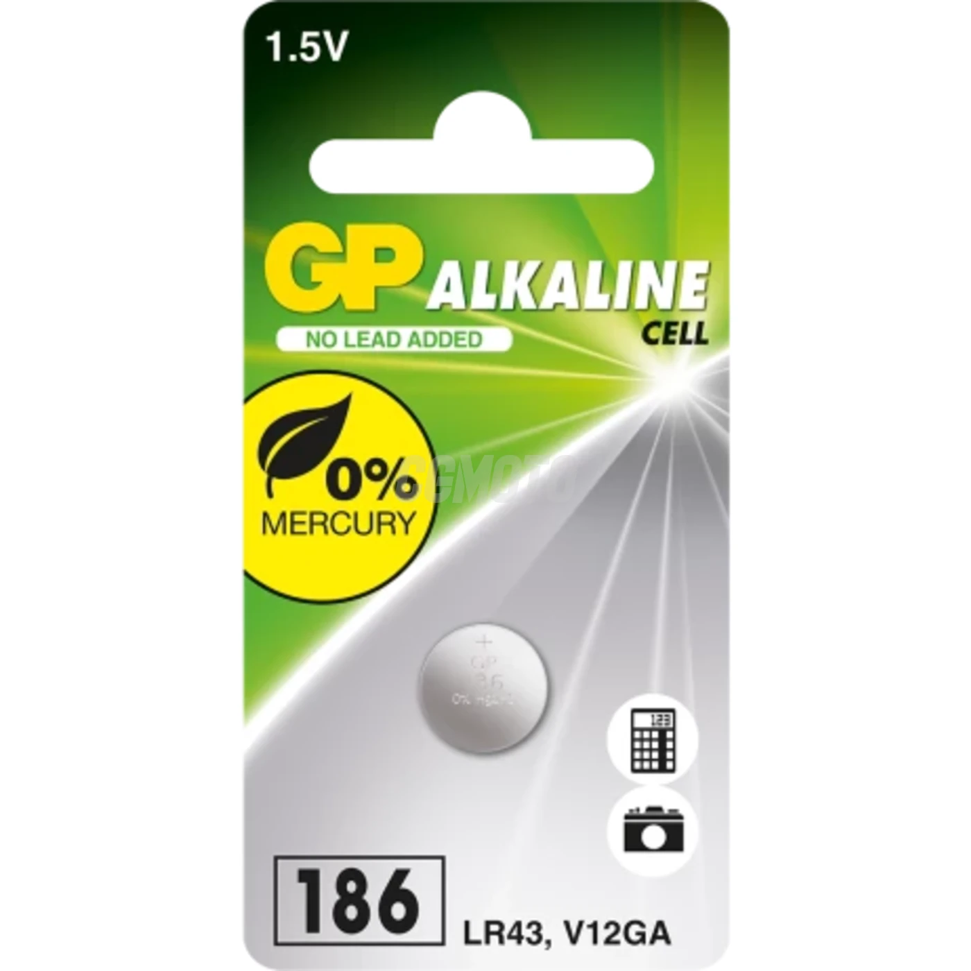 1 pile bouton alcaline LR43 1,5 V 