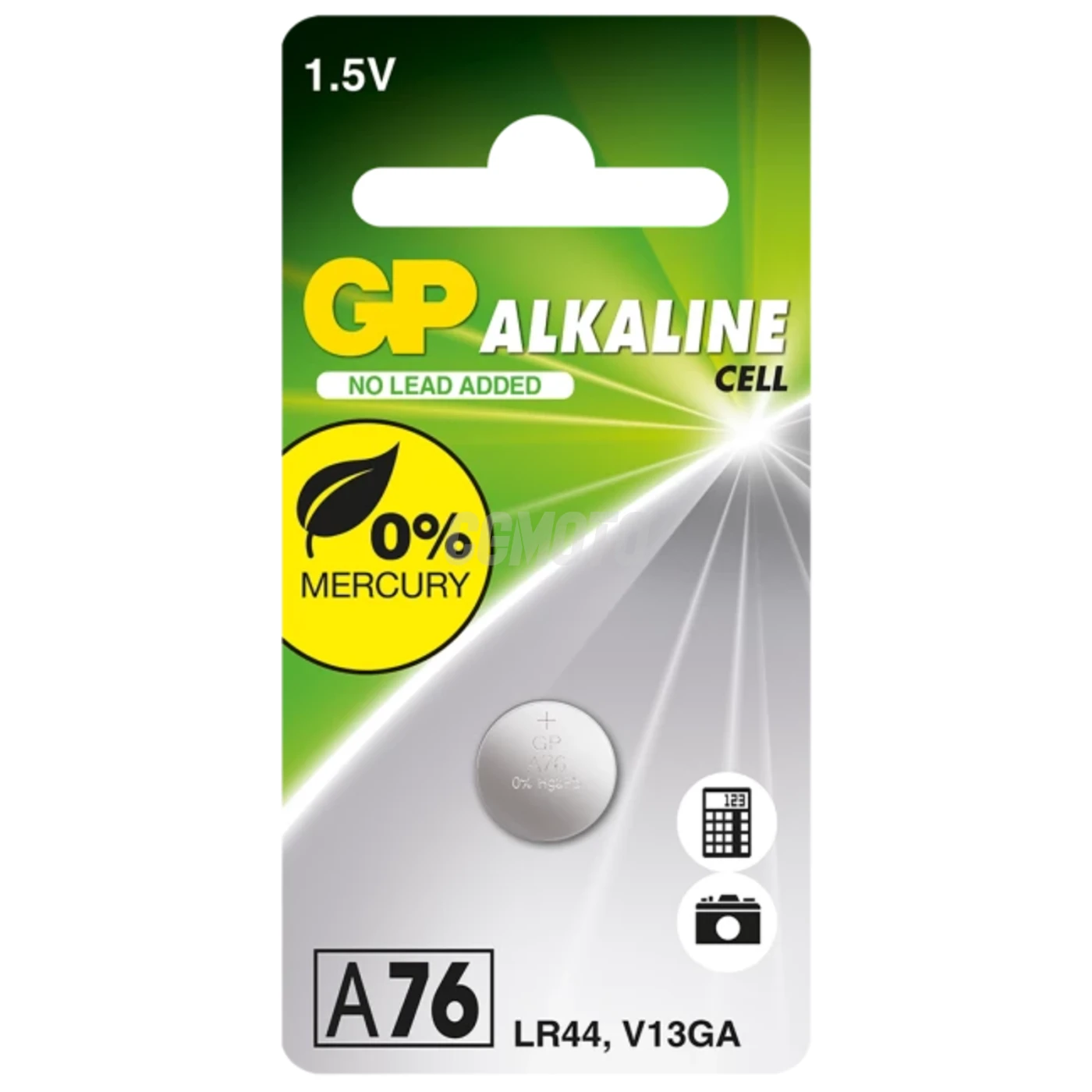 1 pile bouton alcaline LR44 1,5 V 