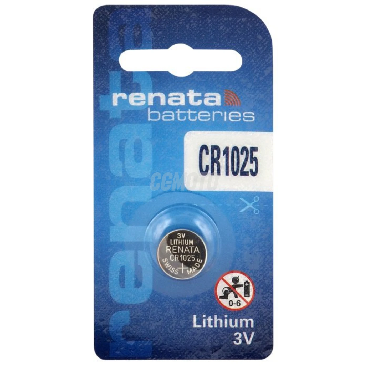 1 pile bouton lithium CR1025 3 V 30 mAh