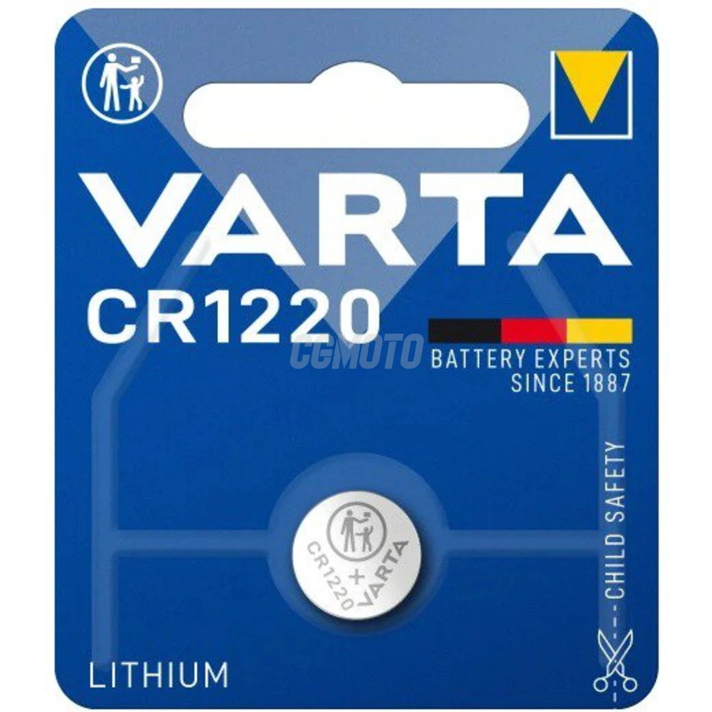 1 pile bouton lithium CR1220 3 V 35 mAh