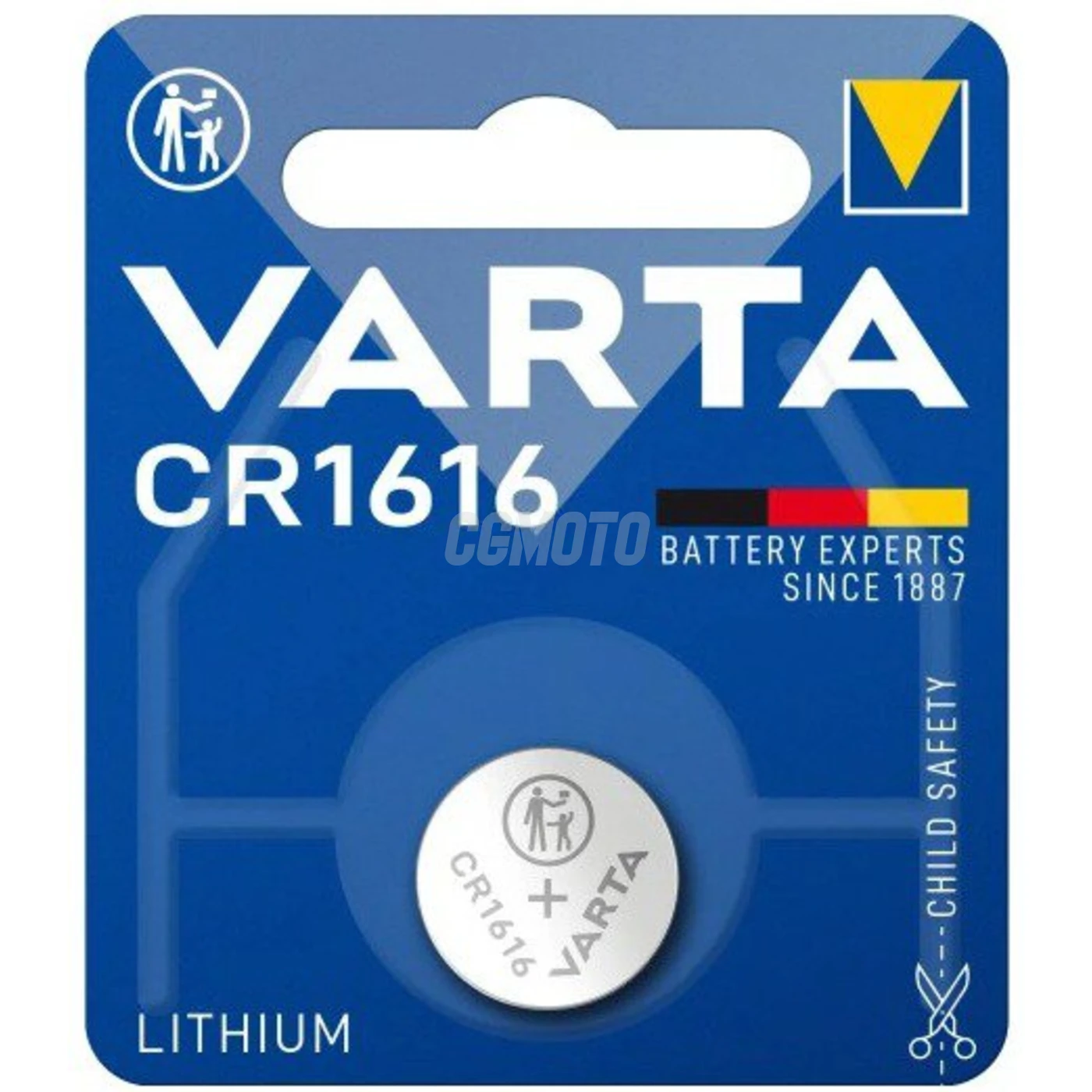 1 pile bouton lithium CR1616 3 V 55 mAh