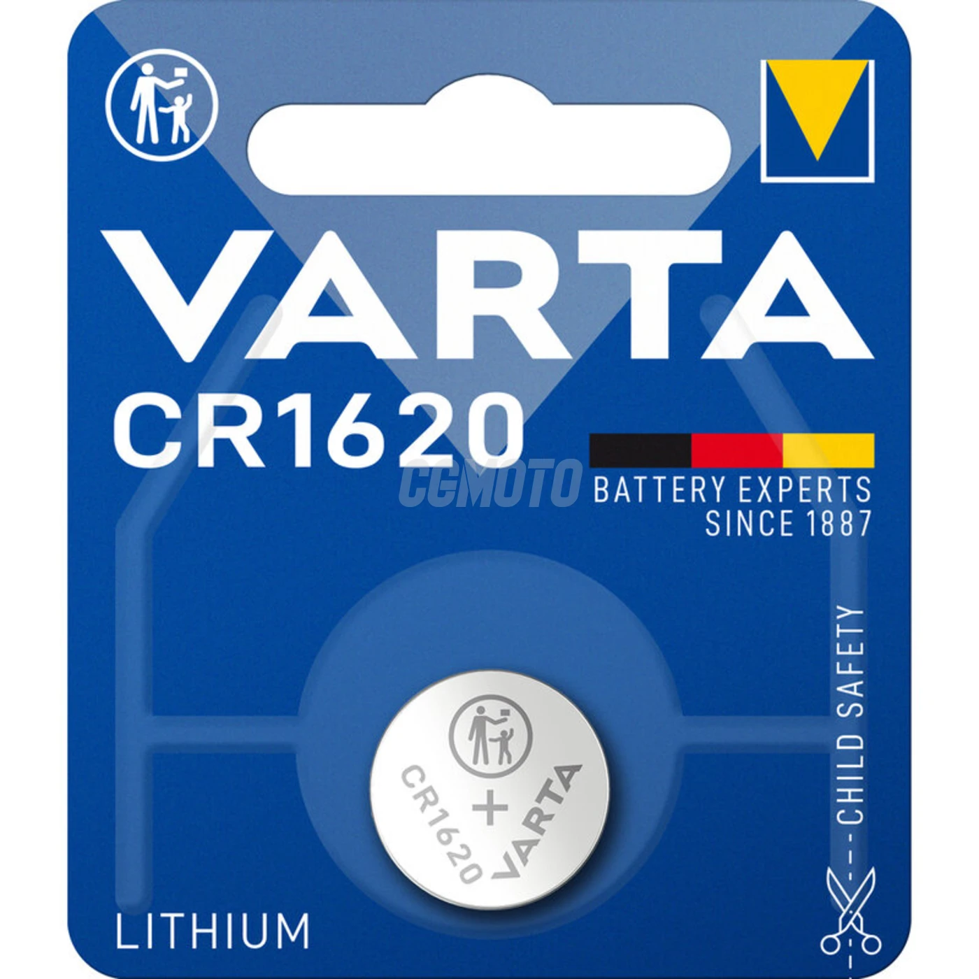 1 pile bouton lithium CR1620 3 V 70 mAh