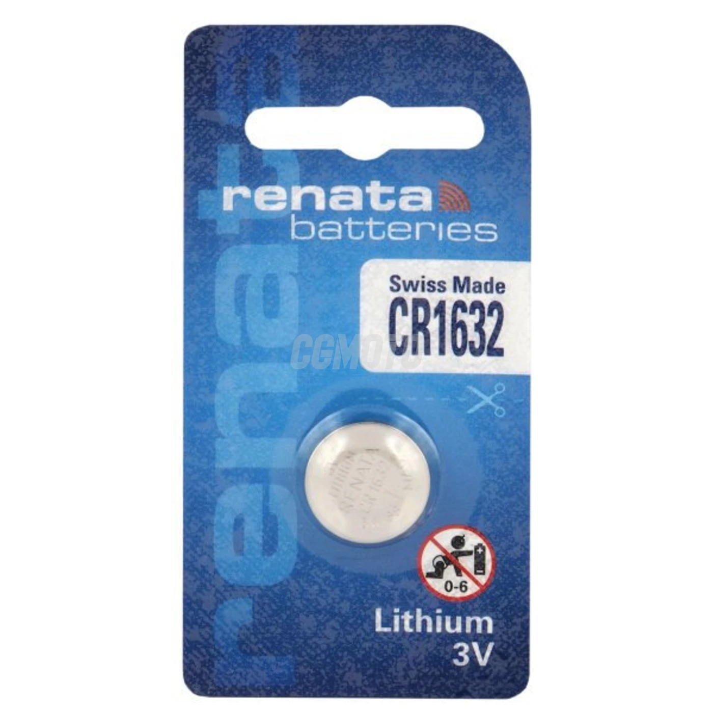 1 pile bouton lithium CR1632 3 V 137 mAh
