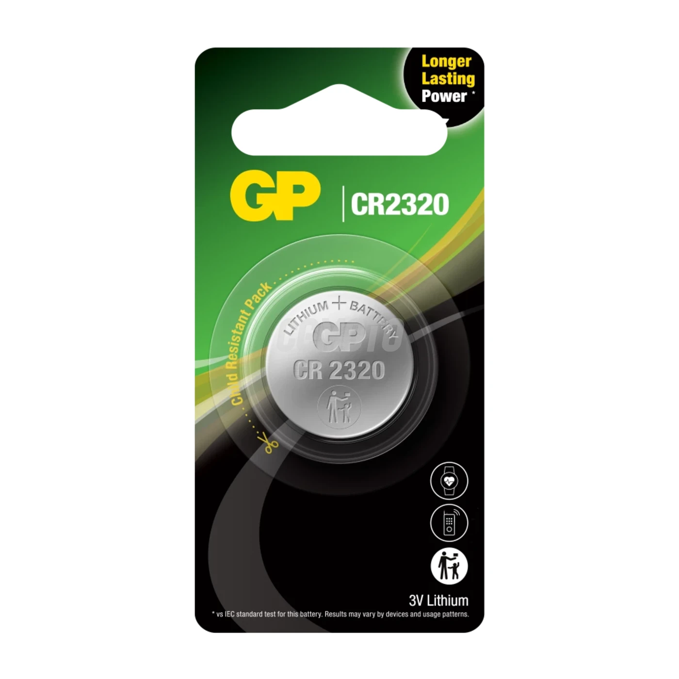1 pile bouton lithium CR2320 3 V 