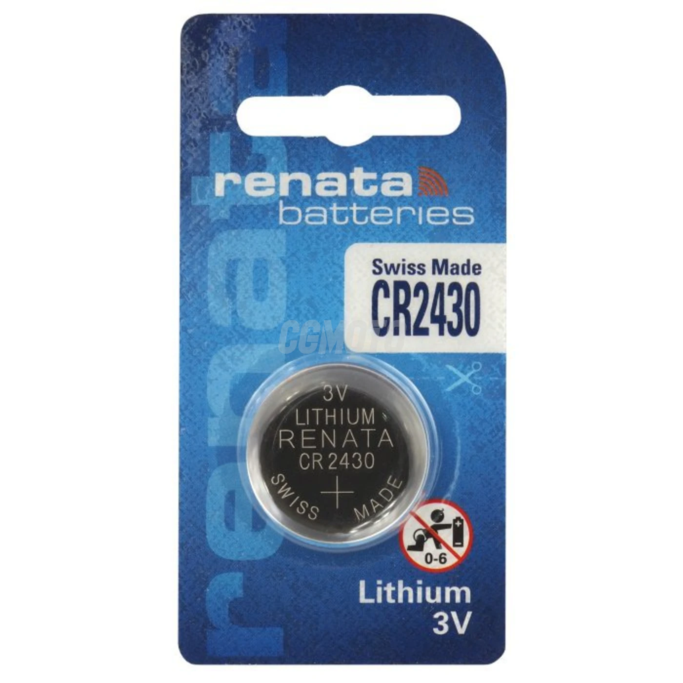 1 pile bouton lithium CR2430 3 V 285 mAh