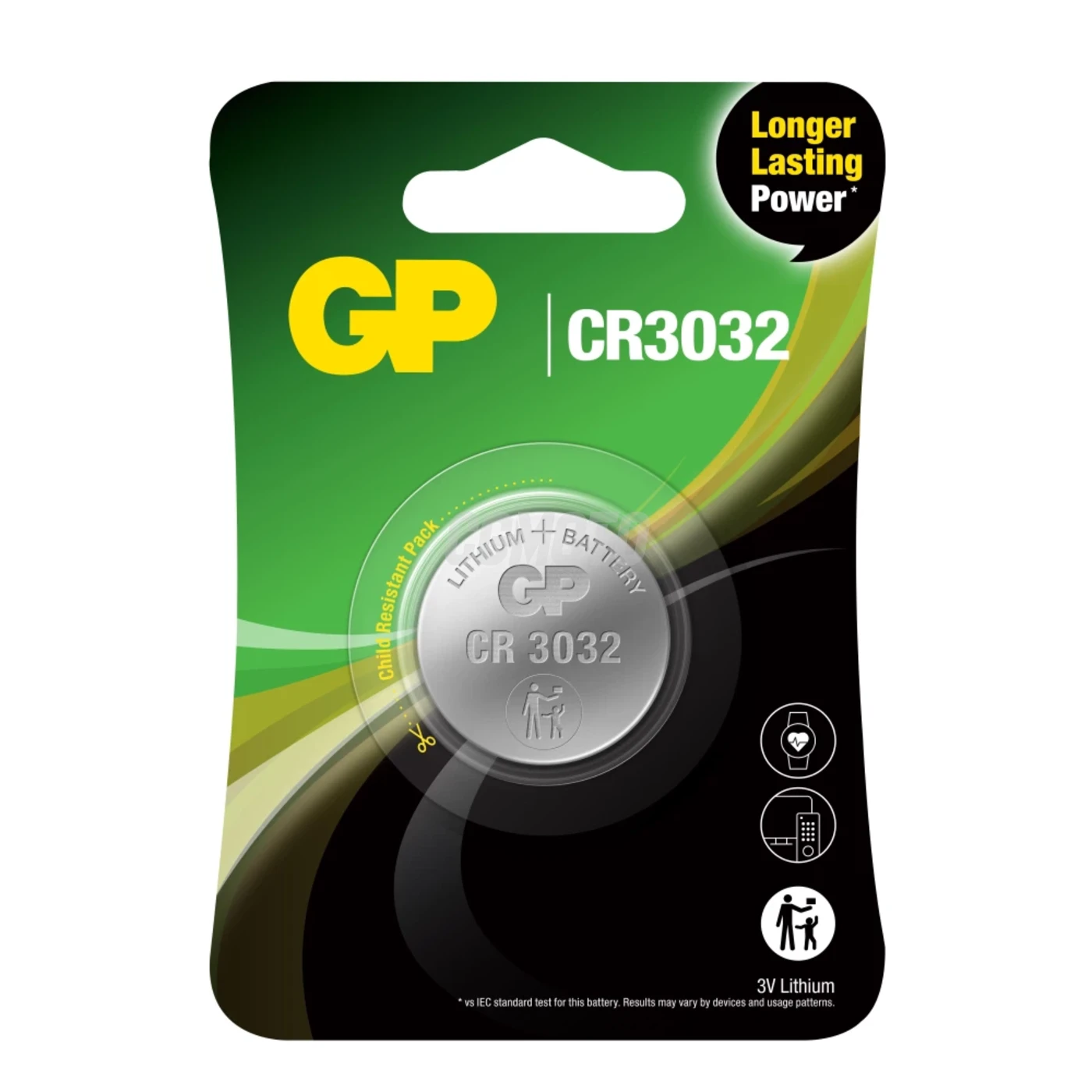 1 pile bouton lithium CR3032 3 V 