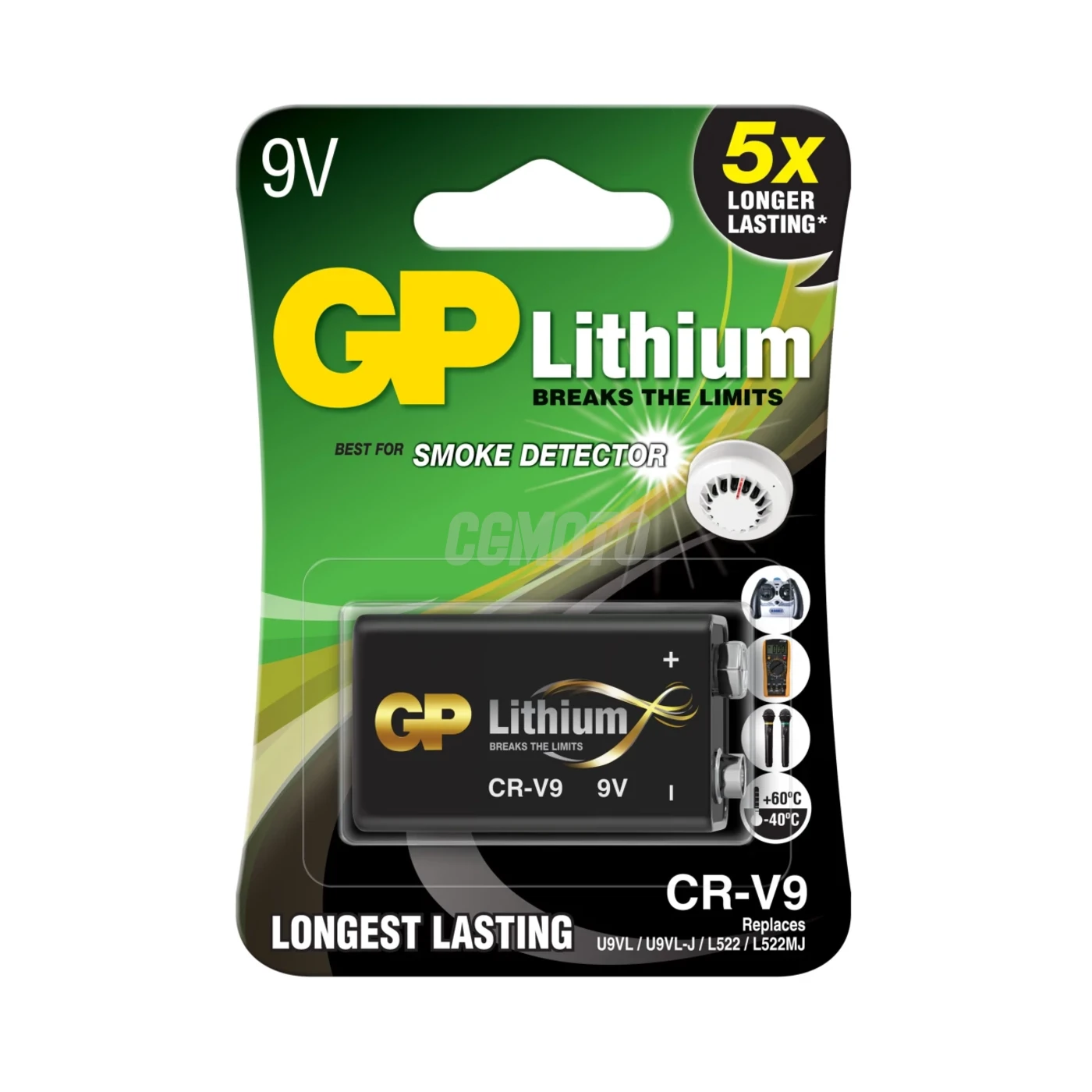 1 pile lithium 6LF22 9 V 