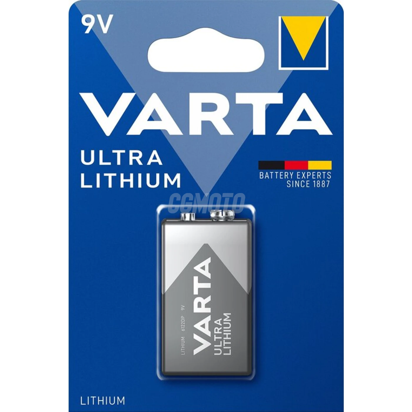 1 pile lithium 6LR61 9V Ultra 