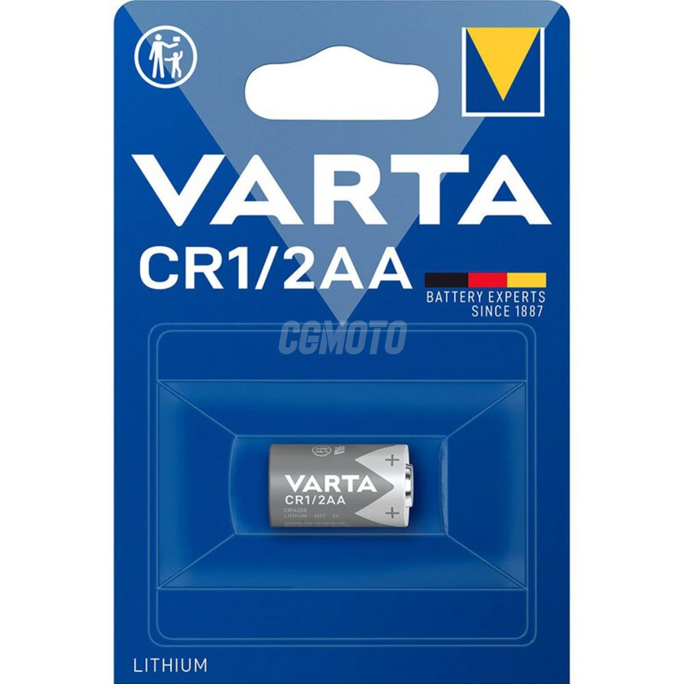 1 pile lithium CR1/2 3 V 950mAh