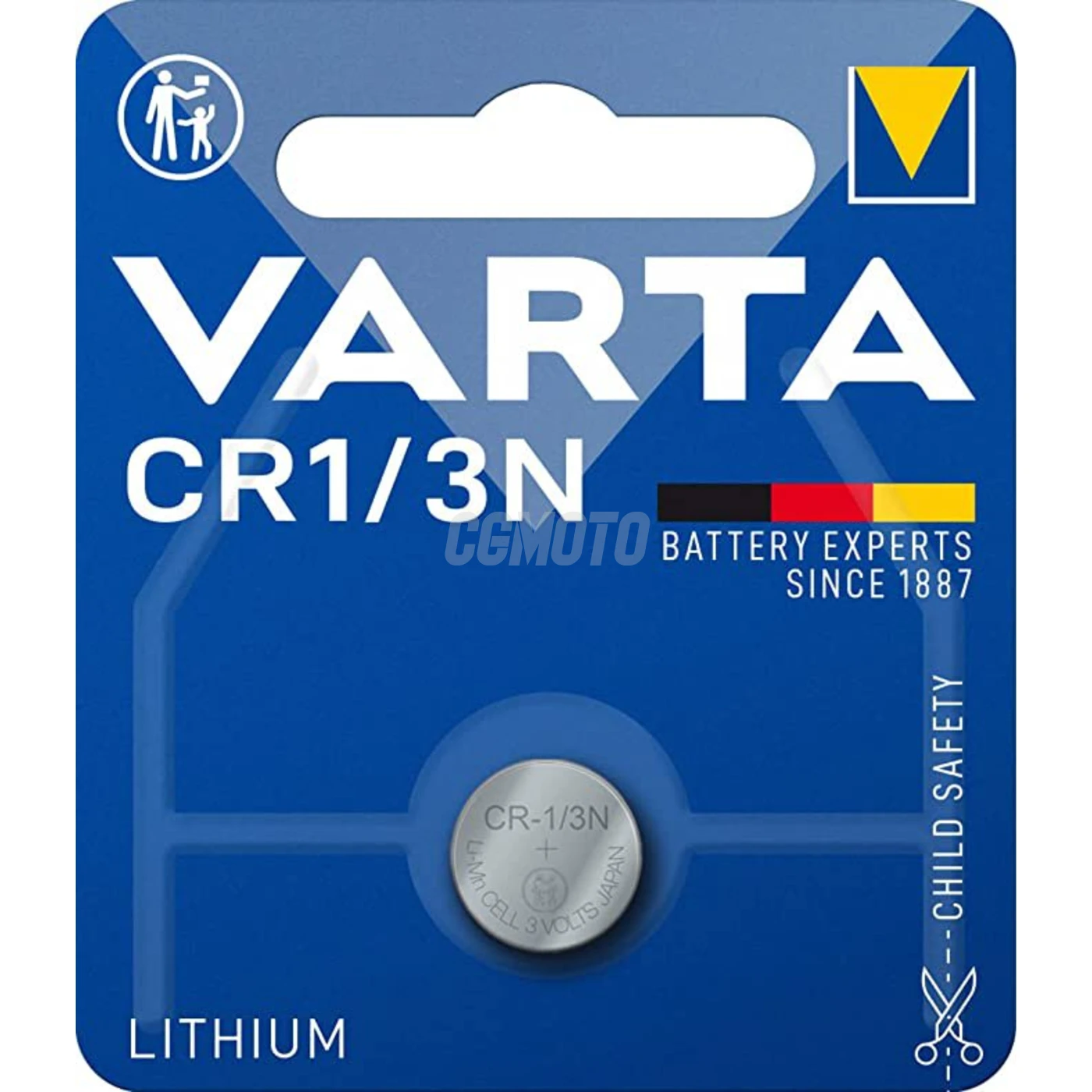 1 pile lithium CR1/3N 3 V 170 mAh