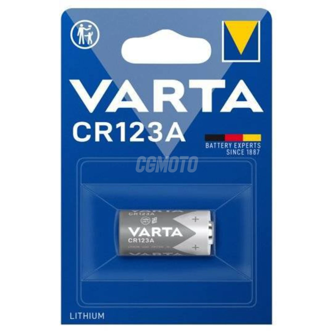 1 pile lithium CR123 3 V 1430 mAh 1 pile lithium CR123 3 V 1430 mAh