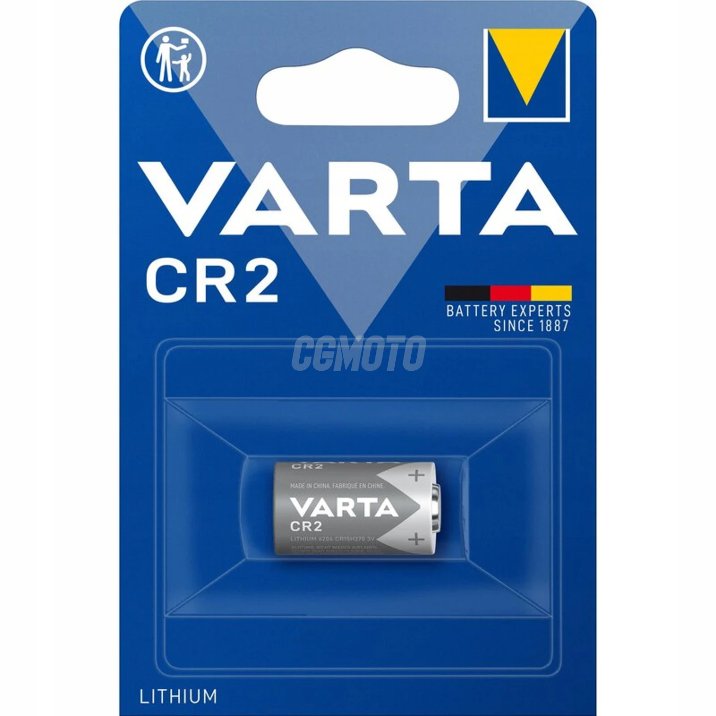 1 pile lithium CR2 3V 880 mAh