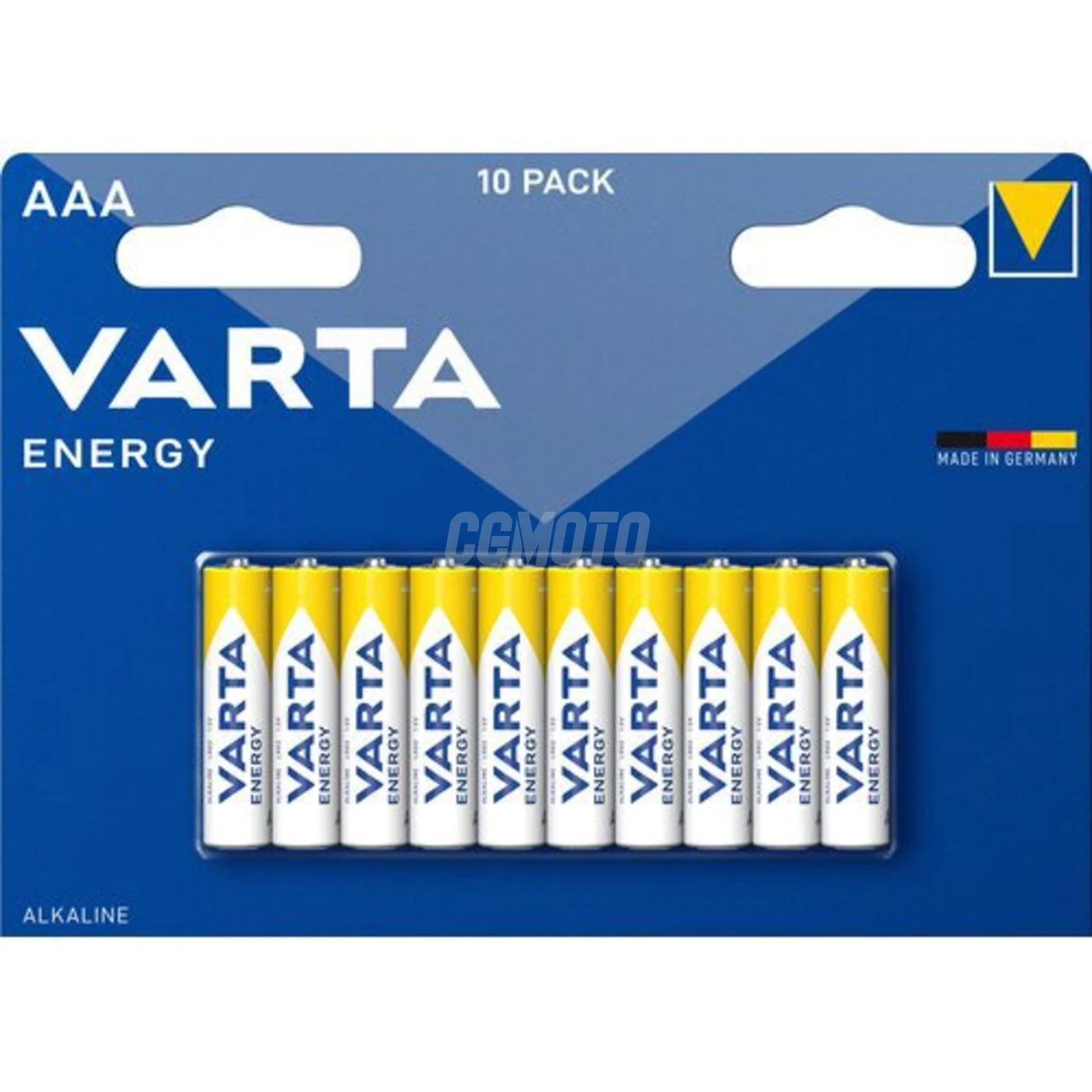 10 piles alcalines LR03/AAA 1,5 V Energy 