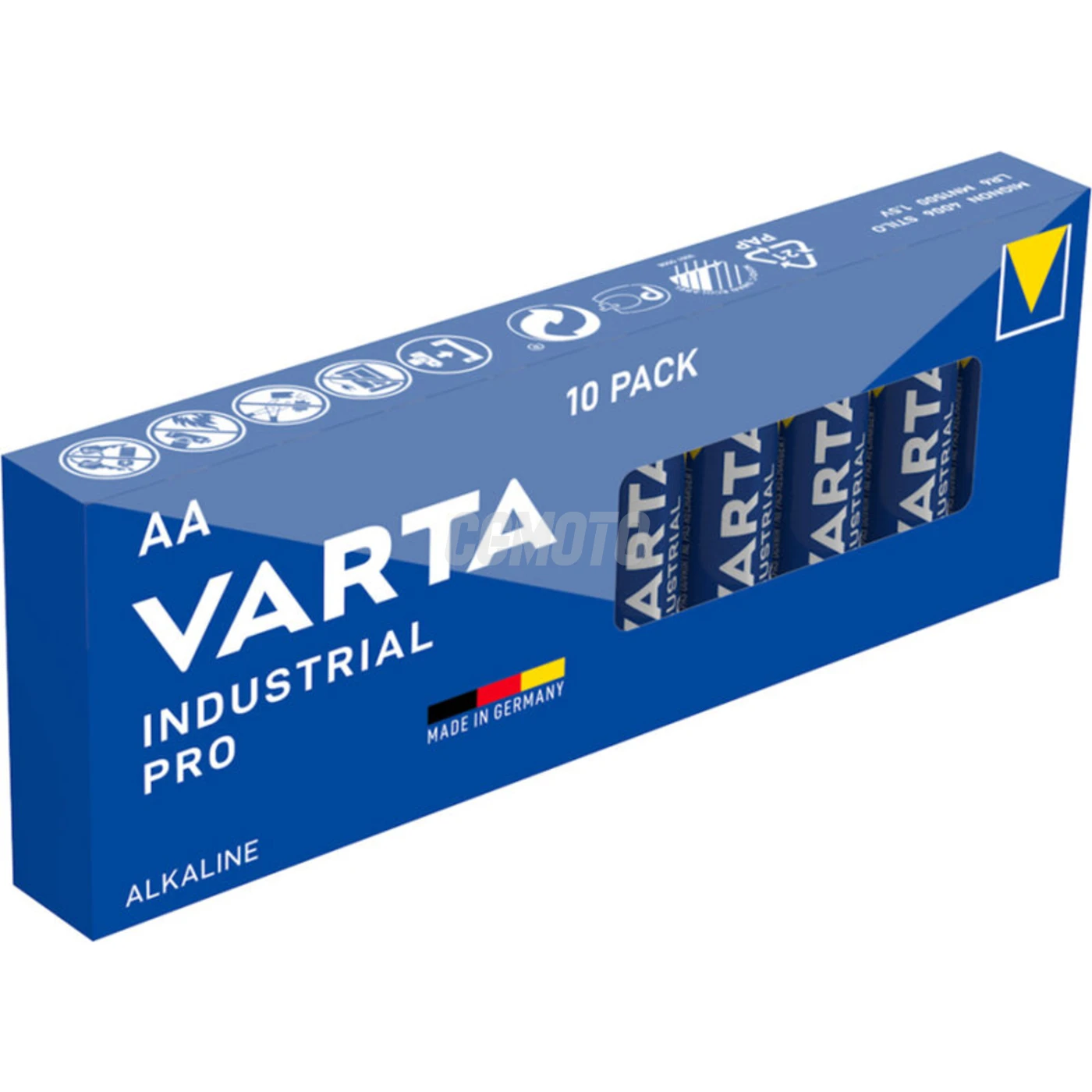 10 piles alcalines LR6/AA 1,5 V Industriel PRO 2950mAh