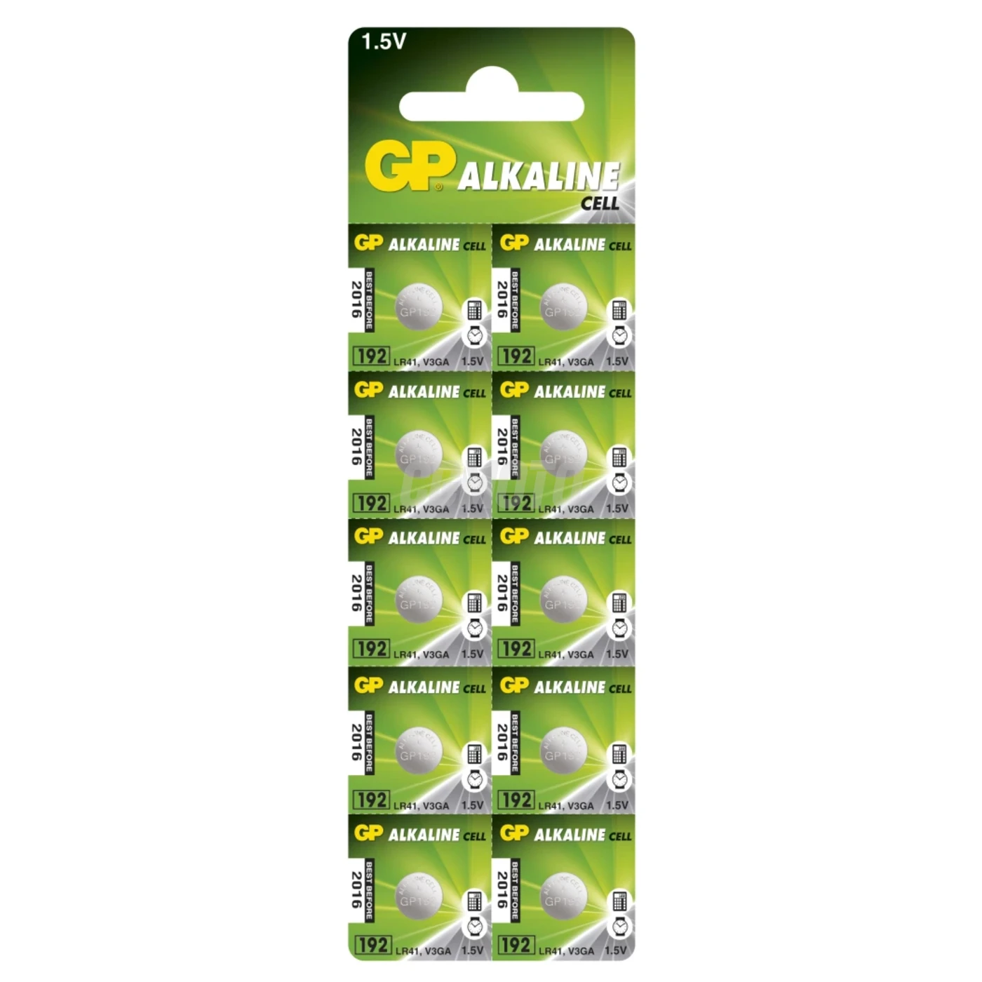 10 piles bouton alcalines LR41 1,5 V 