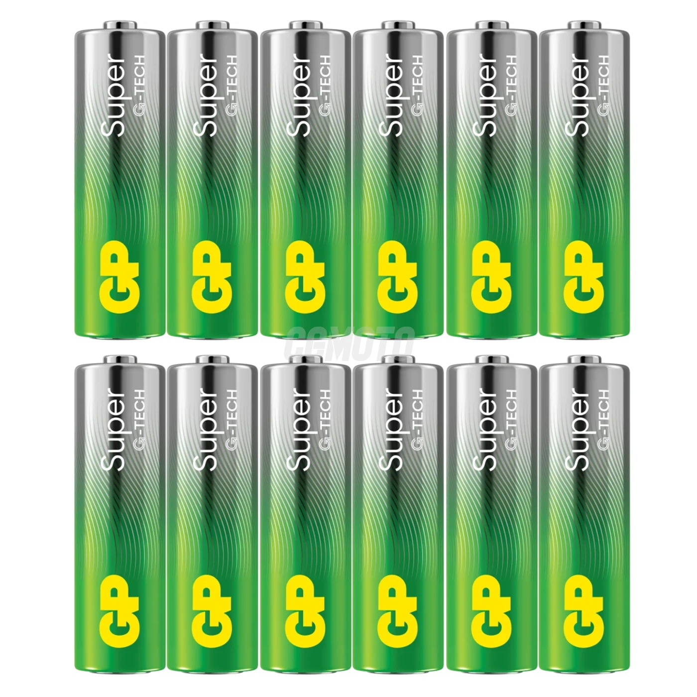 12 piles alcalines AA 1,5 V Super 