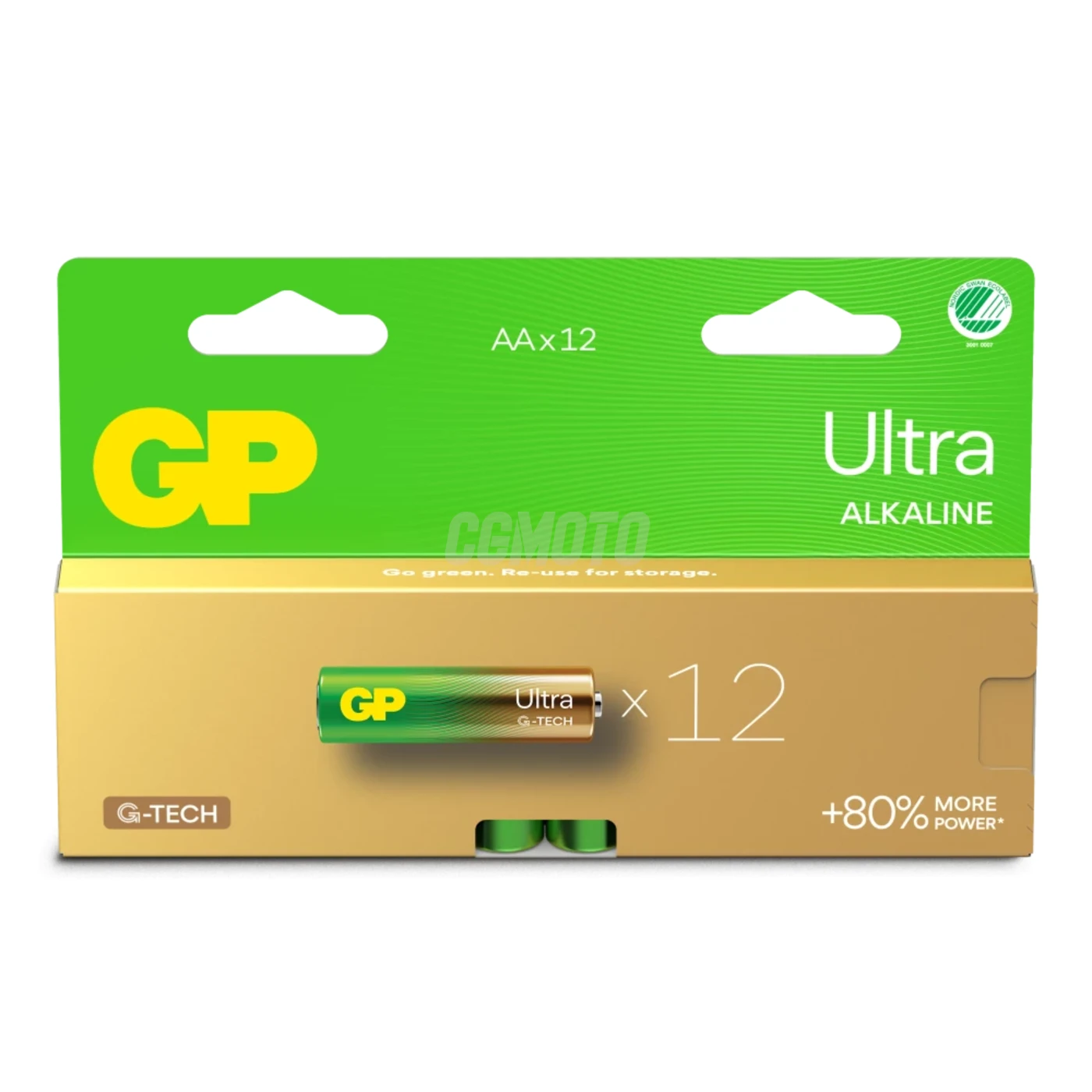 12 piles alcalines AA 1,5 V Ultra 