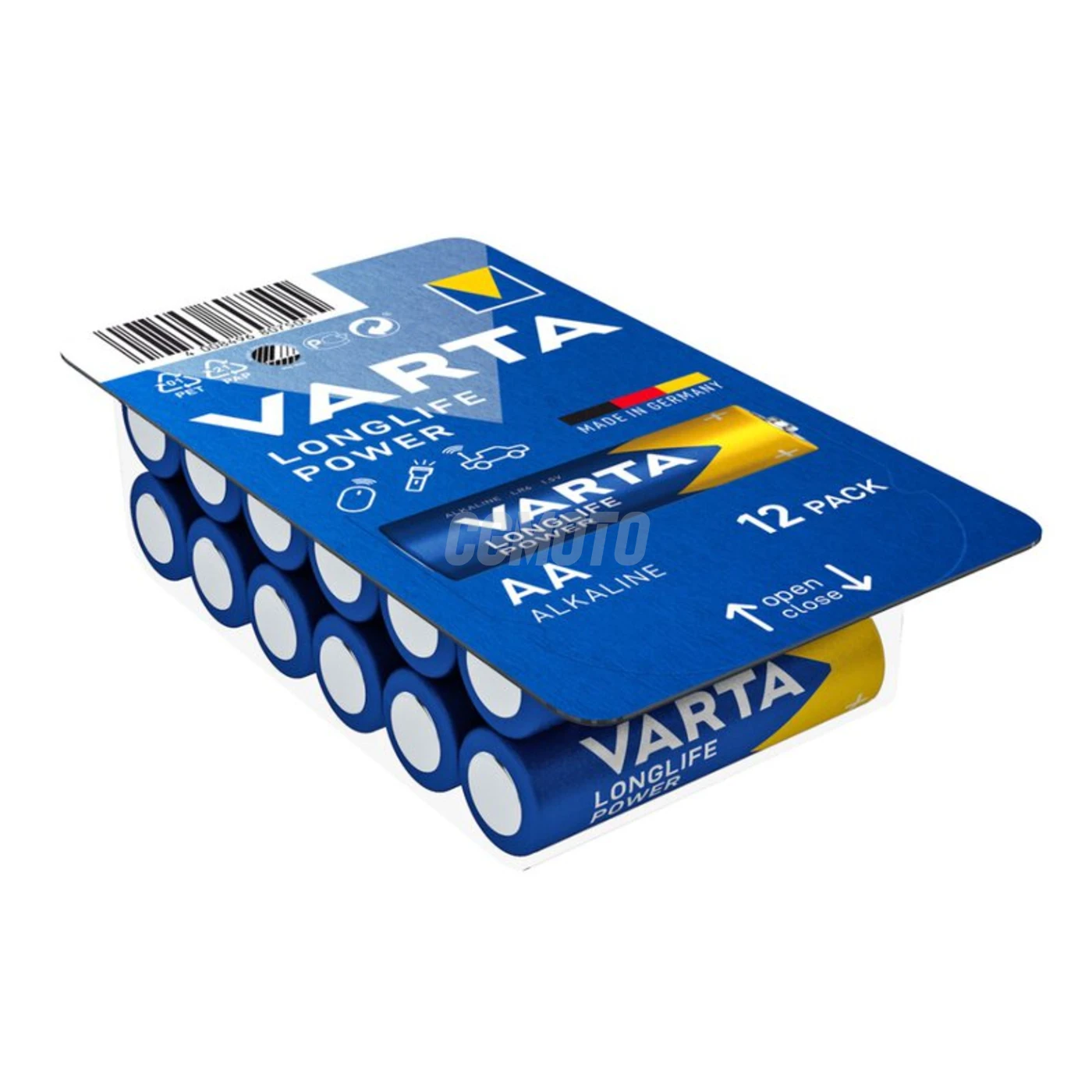 12 piles alcalines LR6/AA 1,5 V Longlife Power 2850mAh