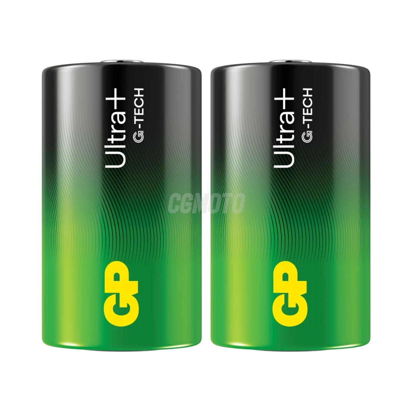 2 piles alcalines D 1,5 V Ultra Plus 