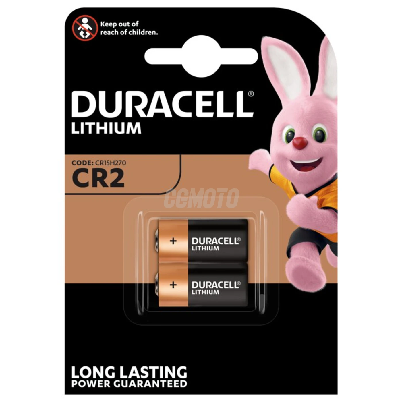 2 piles lithium CR2 3 V 