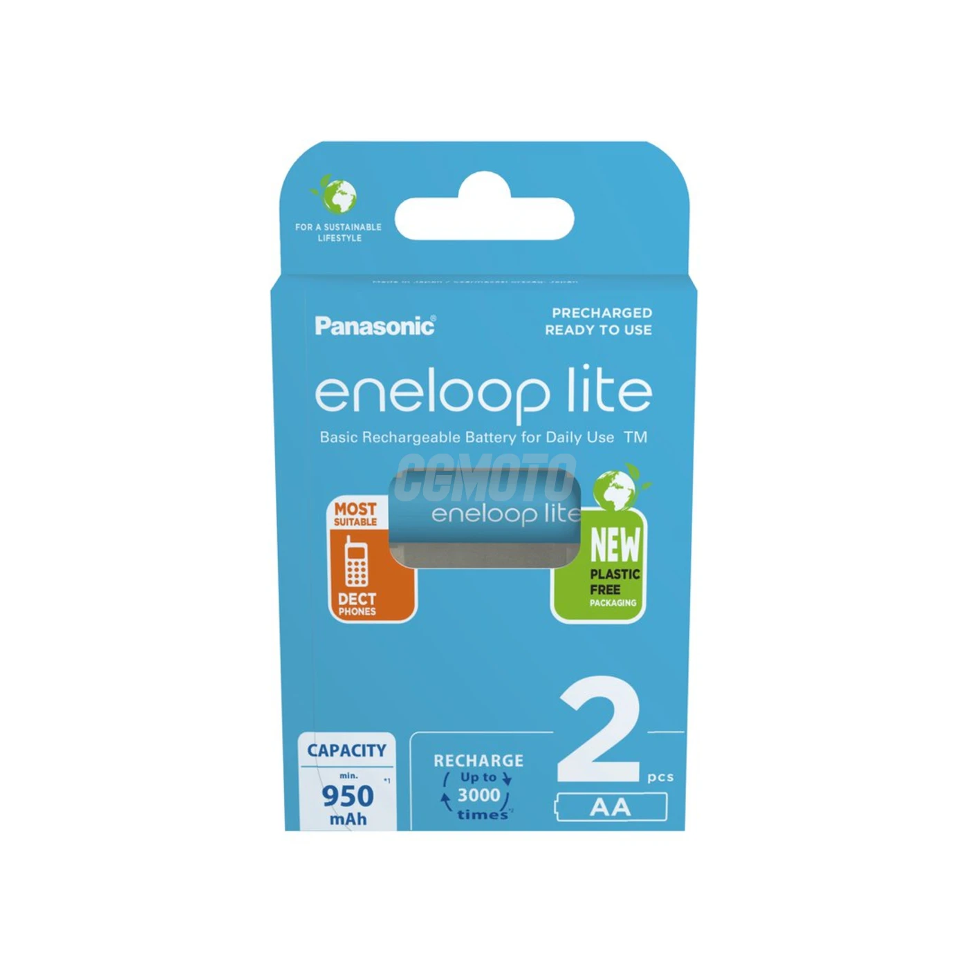2 piles rechargeables NIMH AA 1,2 V Lite 950mAh 2 piles rechargeables NIMH AA 1,2 V Lite 950mAh
