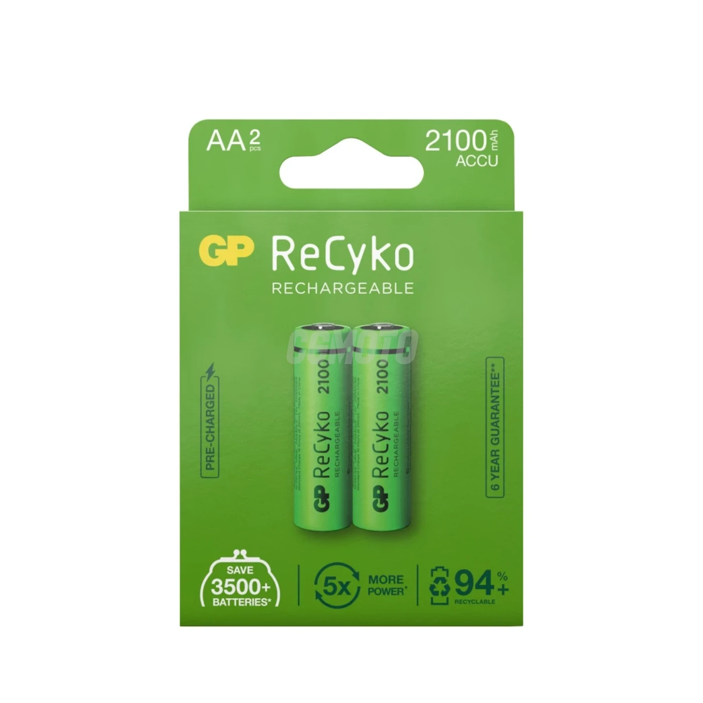 2 piles rechargeables NIMH AA 1,2 V Recyko 2100 mAh 2 piles rechargeables NIMH AA 1,2 V Recyko 2100 mAh