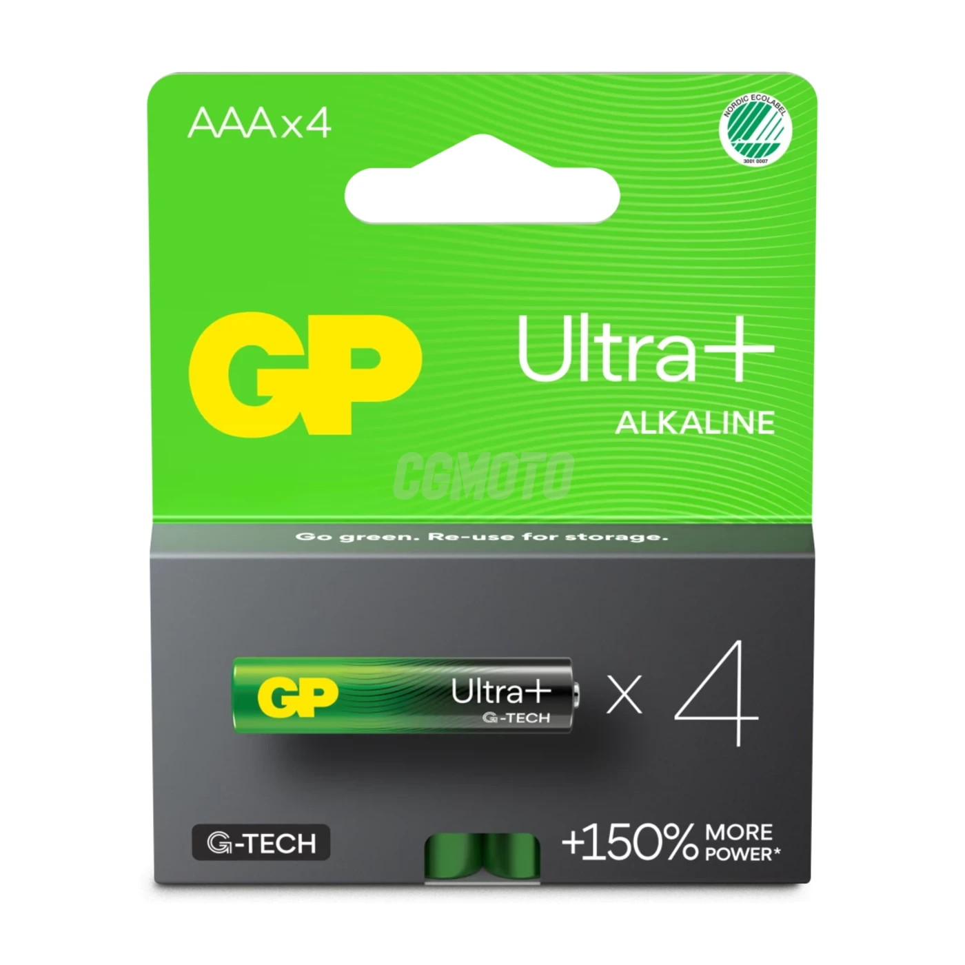 4 piles alcalines AAA 1,5 V Ultra Plus 