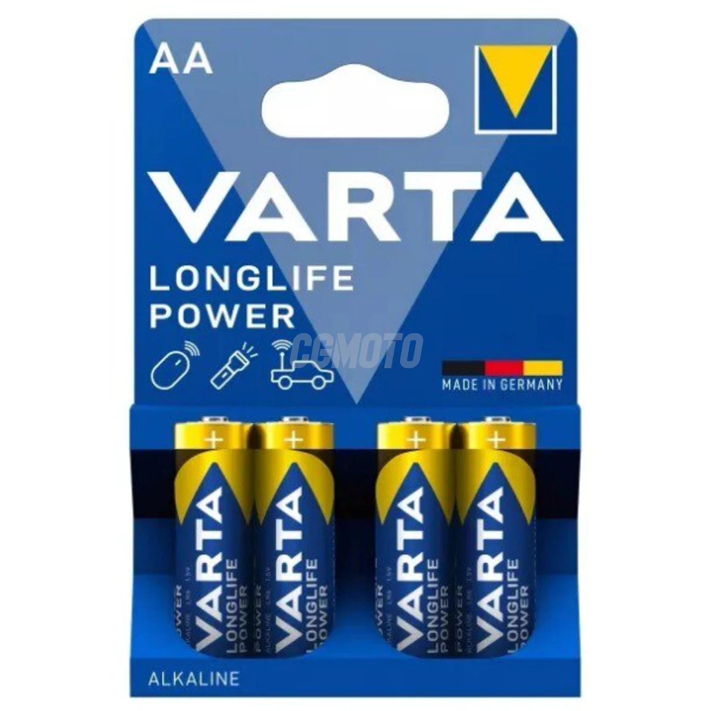 4 piles alcalines LR6/AA 1,5 V Longlife Power 2850mAh