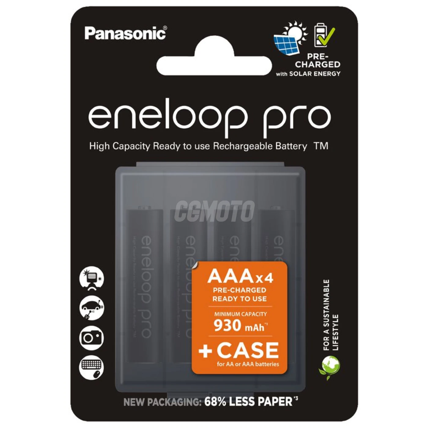 4 piles rechargeables NIMH AAA 1,2 V PRO 930 mAh