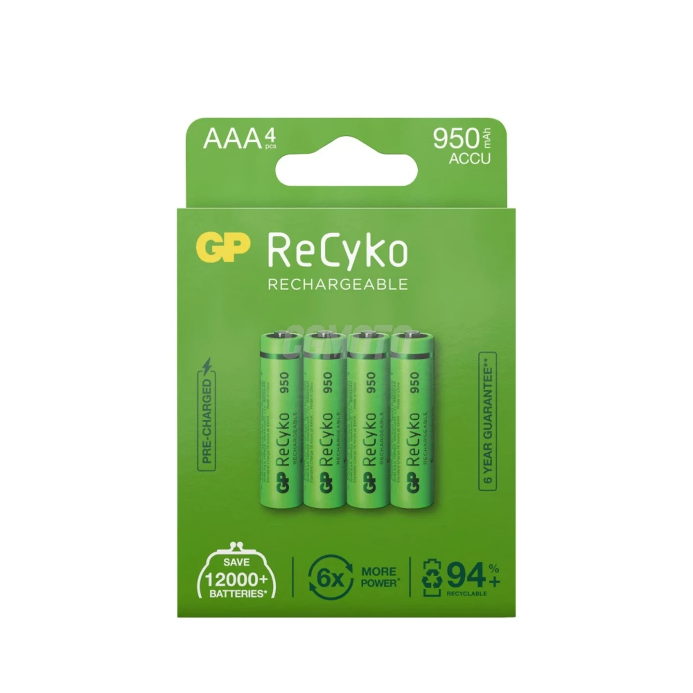 4 piles rechargeables NIMH AAA 1,2 V Recyko 950 mAh 4 piles rechargeables NIMH AAA 1,2 V Recyko 950 mAh