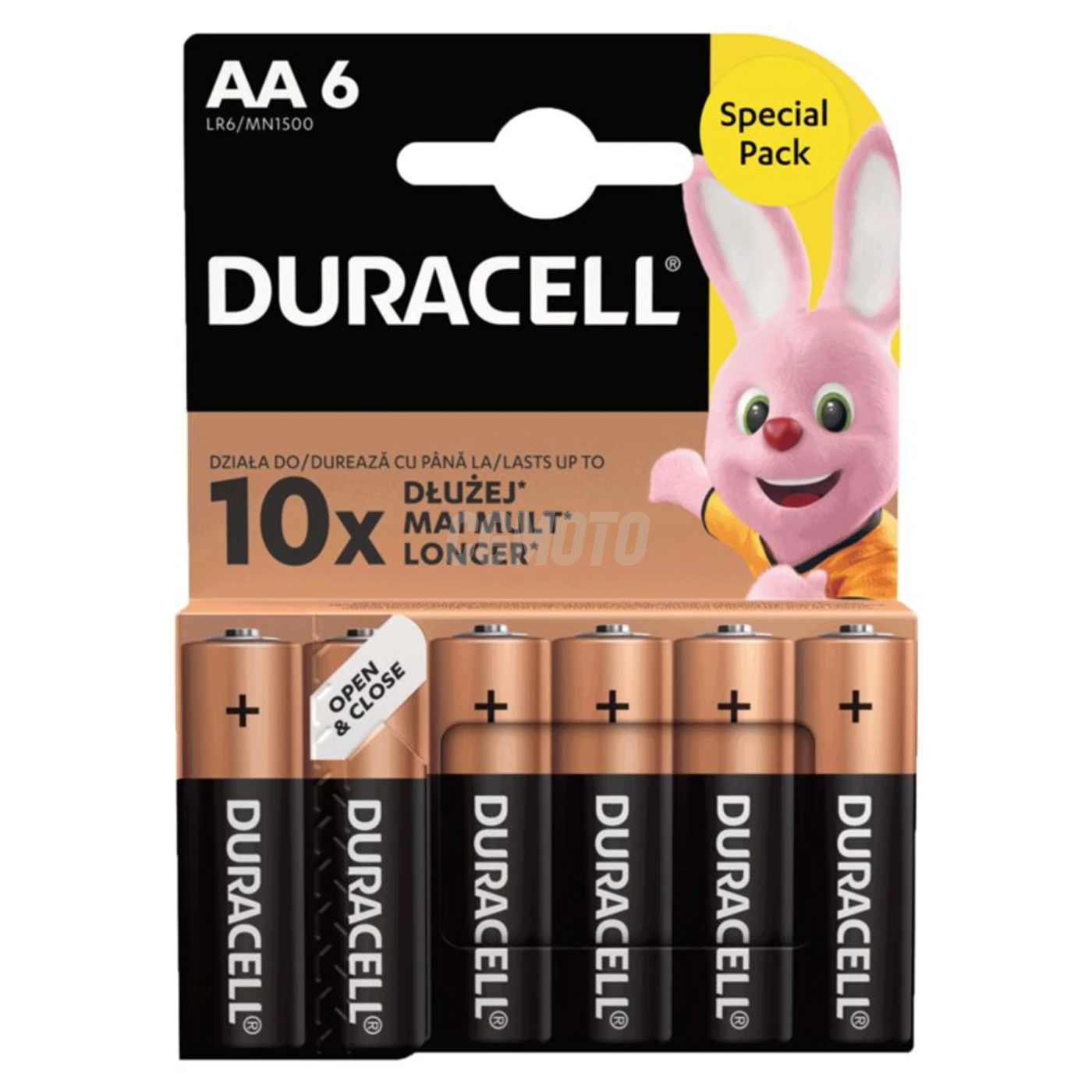 6 piles alcalines AA 1,5 V Basic, Duralock 