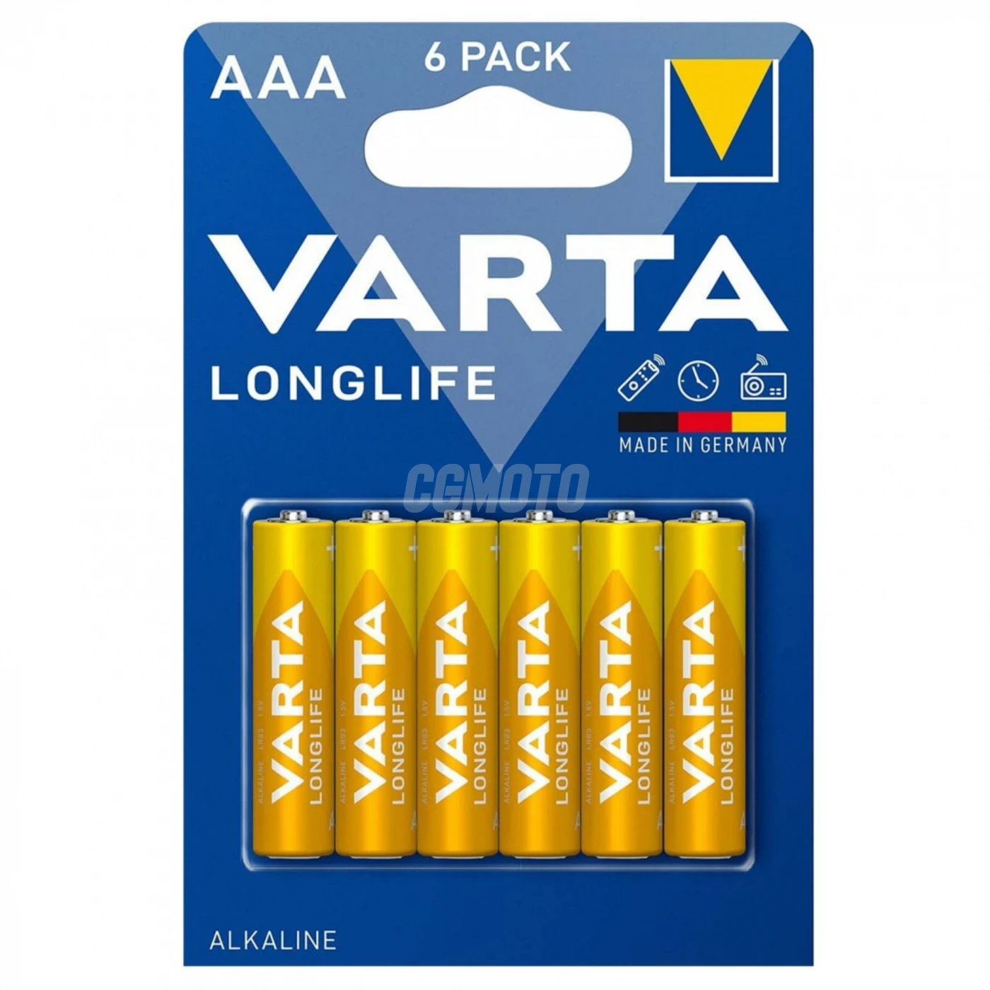 6 piles alcalines LR03/AAA 1,5 V Longlife 