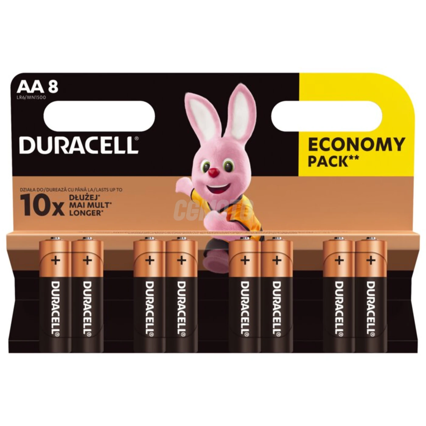 8 piles alcalines AA 1,5 V Basic, Duralock, C&B 