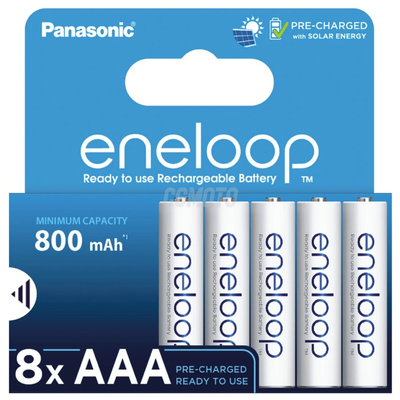 8 piles rechargeables NIMH AAA 1,2 V 800 mAh