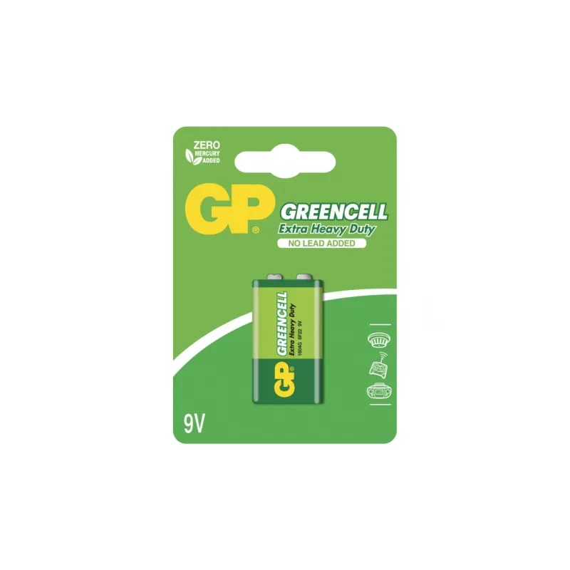 Blister de 1 pile saline 9V / 6F22 - GP Battery Blister de 1 pile saline 9V / 6F22 - GP Battery