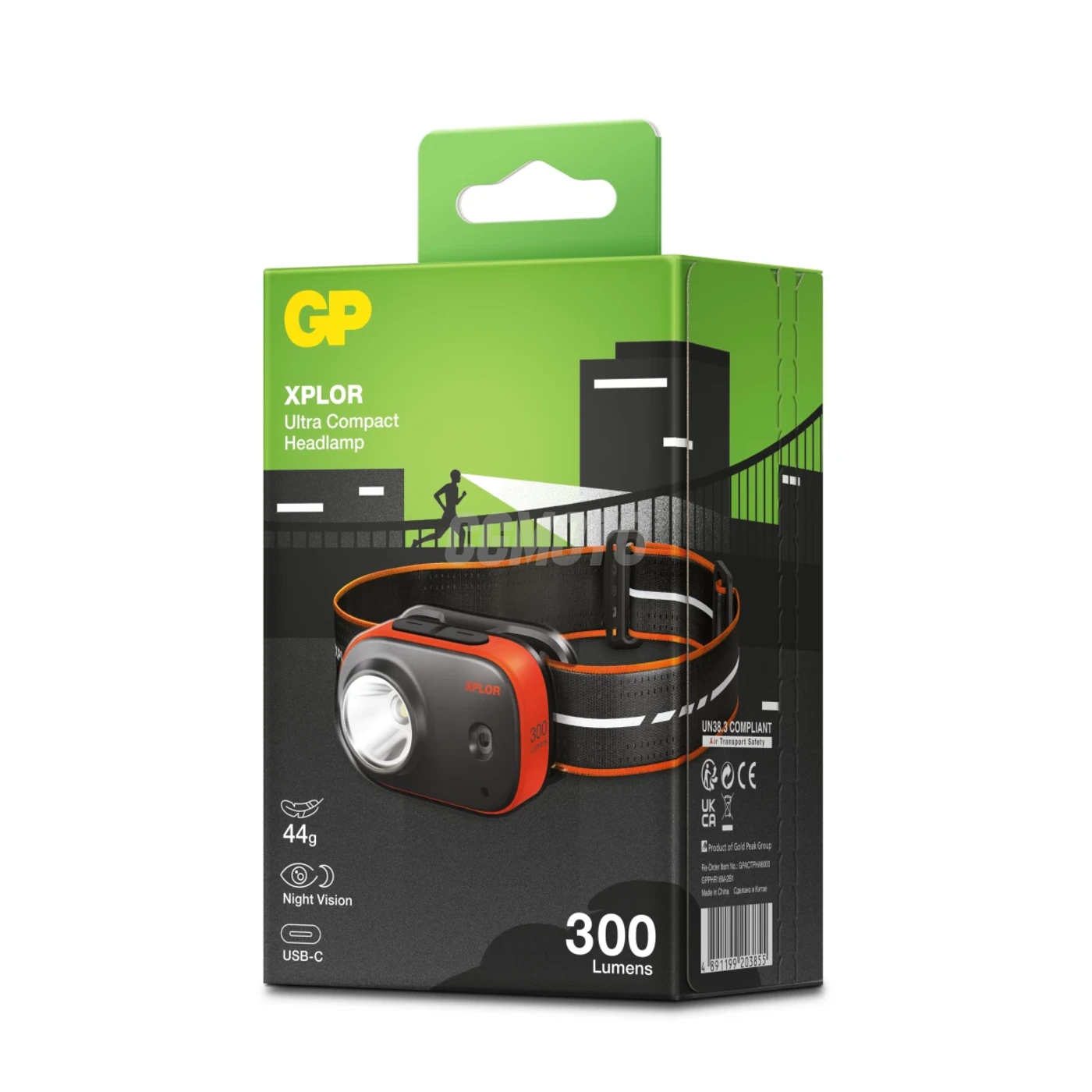 GP XPLOR Lampe Frontale Rechargeable PHR16 - 300LM