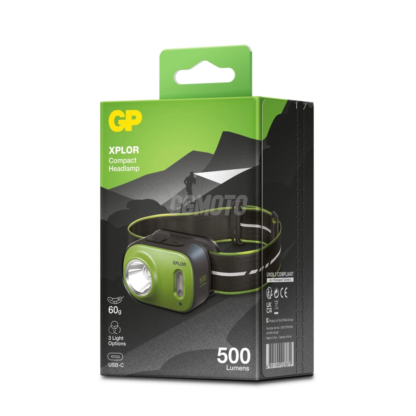 GP XPLOR Lampe Frontale Rechargeable PHR17 - 500LM