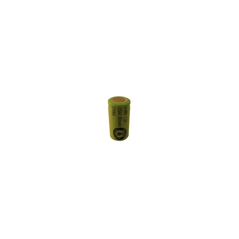 Pile NiMH 2/3 AA 650 mAh tête plate - 1,2V - Evergreen Pile NiMH 2/3 AA 650 mAh tête plate - 1,2V - Evergreen
