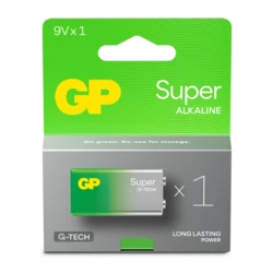 1 pile alcaline 6LF22 9 V Super 