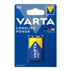 1 pile alcaline 6LR61 9 V Longlife Power 550mAh