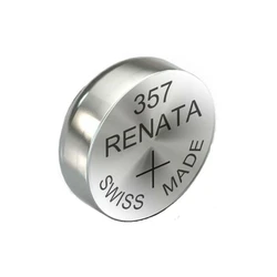 1 pile bouton oxyde d'argent 357 / SR44W / SR44 1,55 V 1 pile bouton oxyde d'argent 357 / SR44W / SR44 1,55 V
