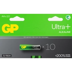 10 piles alcalines AA 1,5 V Ultra Plus 