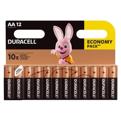 12 piles alcalines AA 1,5 V Basic 