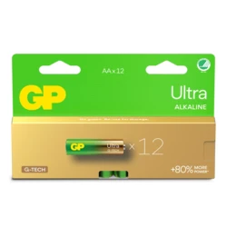 12 piles alcalines AA 1,5 V Ultra 