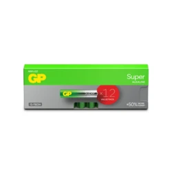 12 piles alcalines AAA 1,5 V Super 