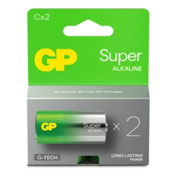 2 piles alcalines AAA 1,5 V Super 