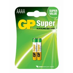 2 piles alcalines AAAA 1,5 V Super 