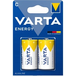 2 piles alcalines LR14/C 1,5 V Energy 